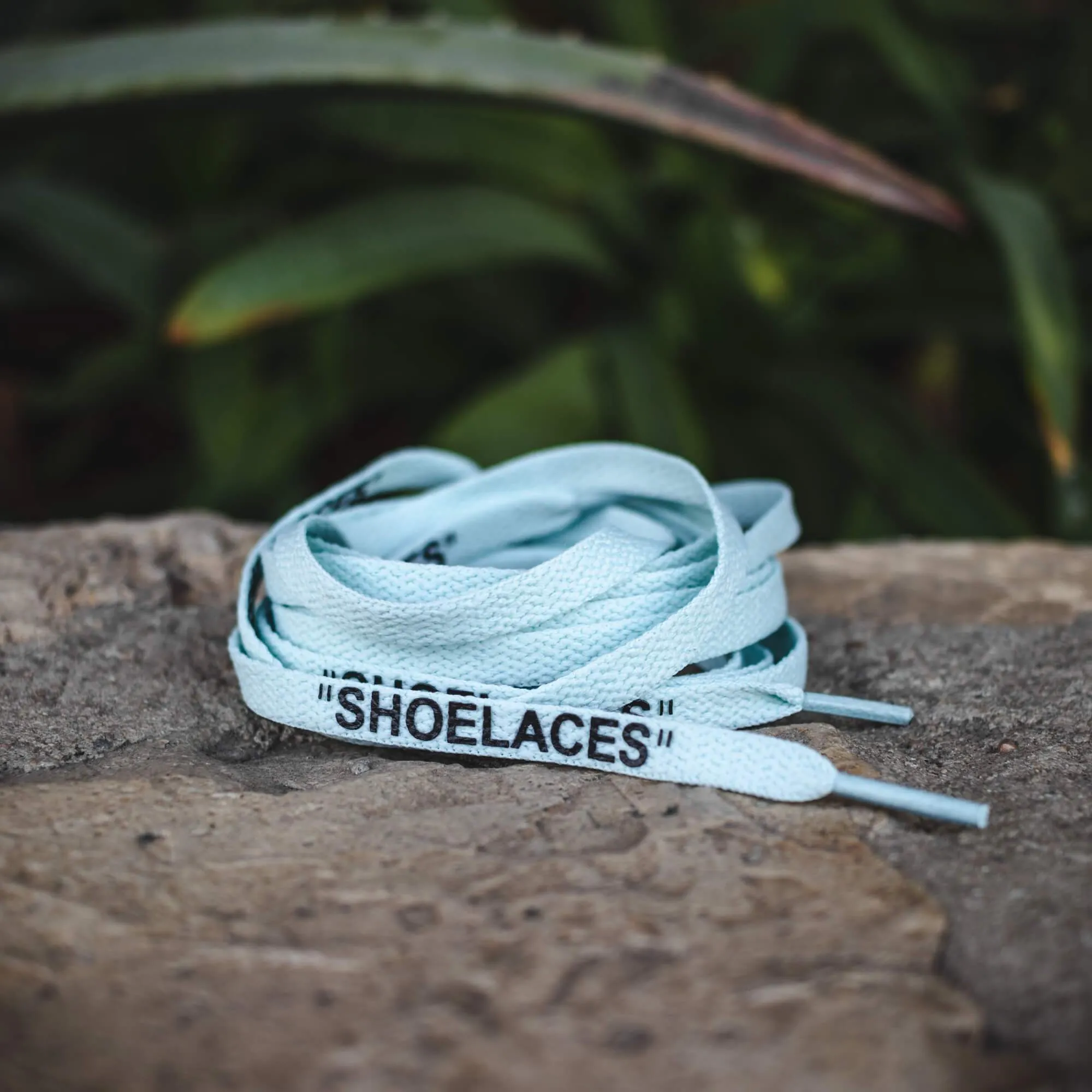 Light Blue Off-White Style "SHOELACES"