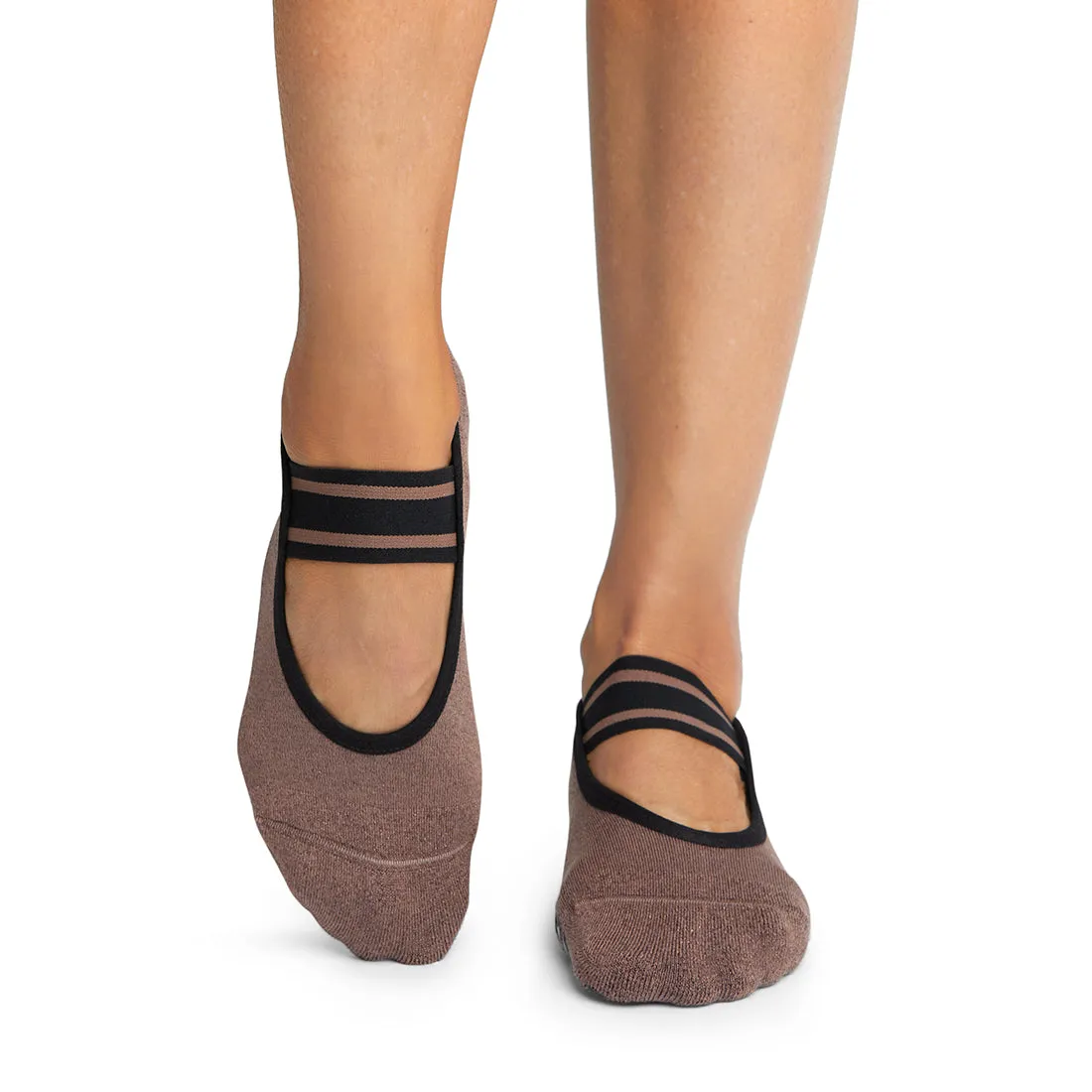 Lola - Grip Socks - Clove Stripes (Pilates / Barre)