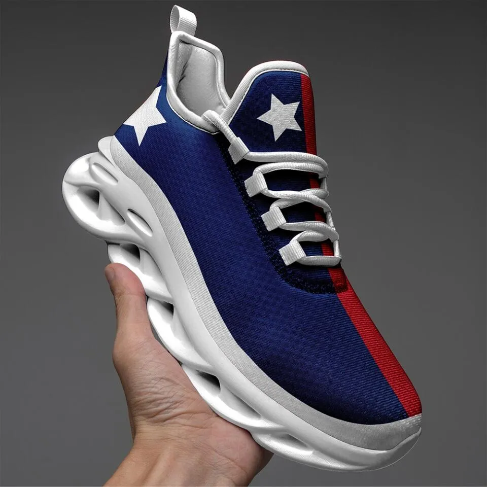 MaxSoul-B03009 Custom Max Soul American Flag, USA Flag Sneakers Max Soul, Shoes, Printed Shoes