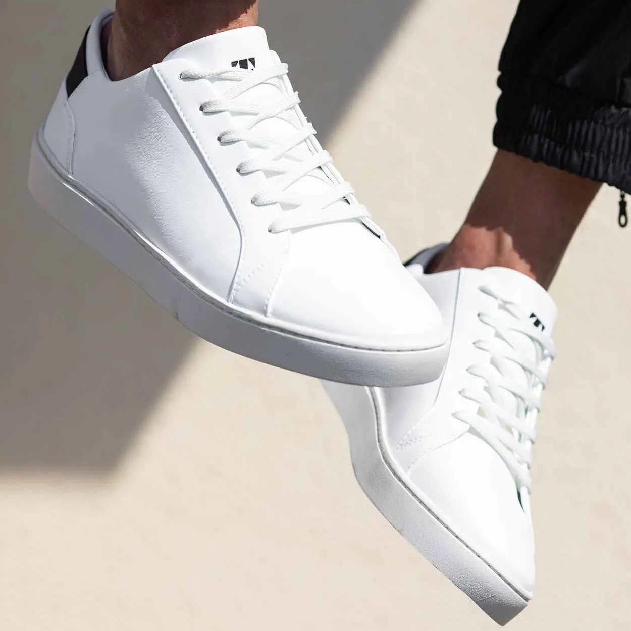 Men's Lace Up | White-Aqua