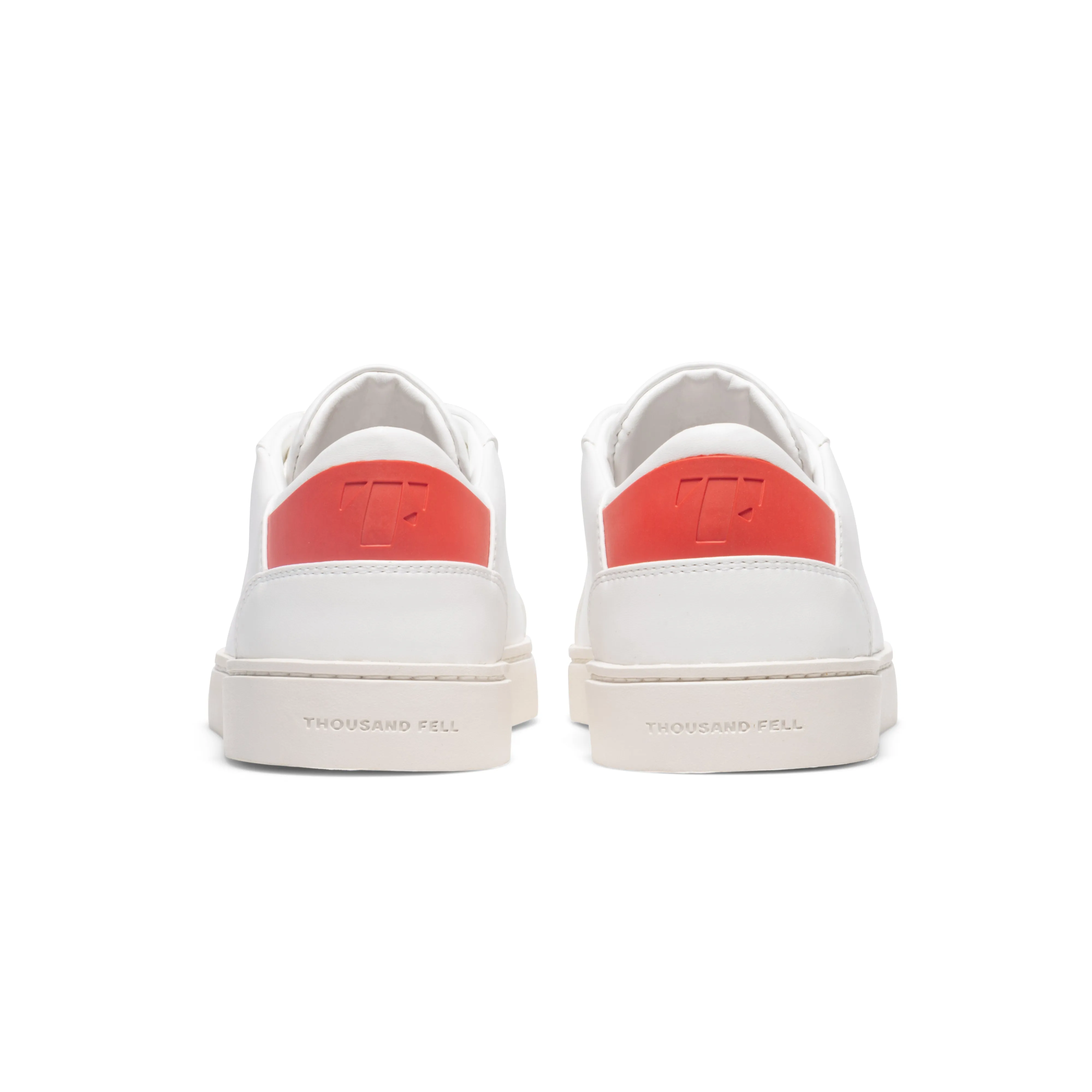 Men's Lace Up | White-Flame Red