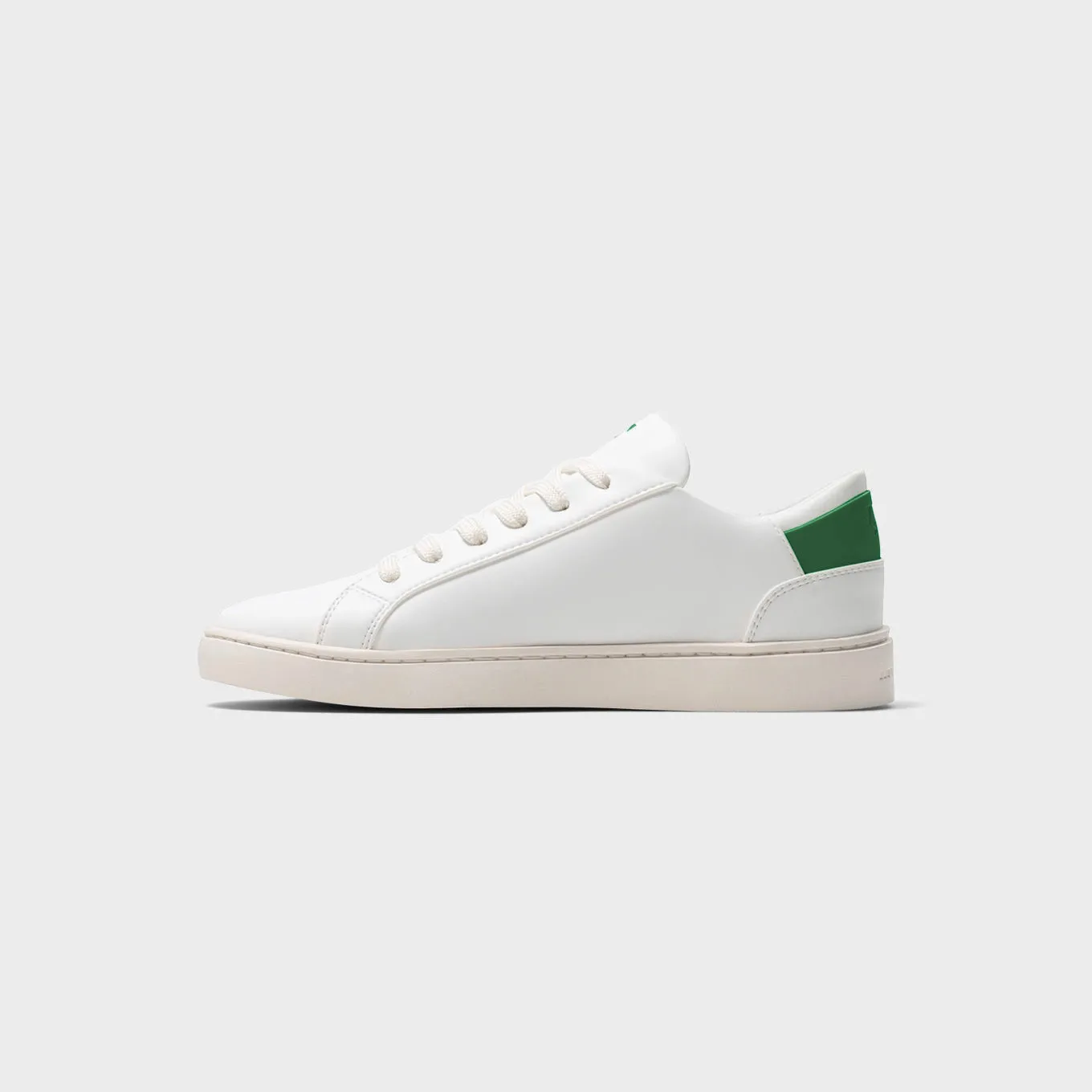 Men's Lace Up | White-Kelly Green