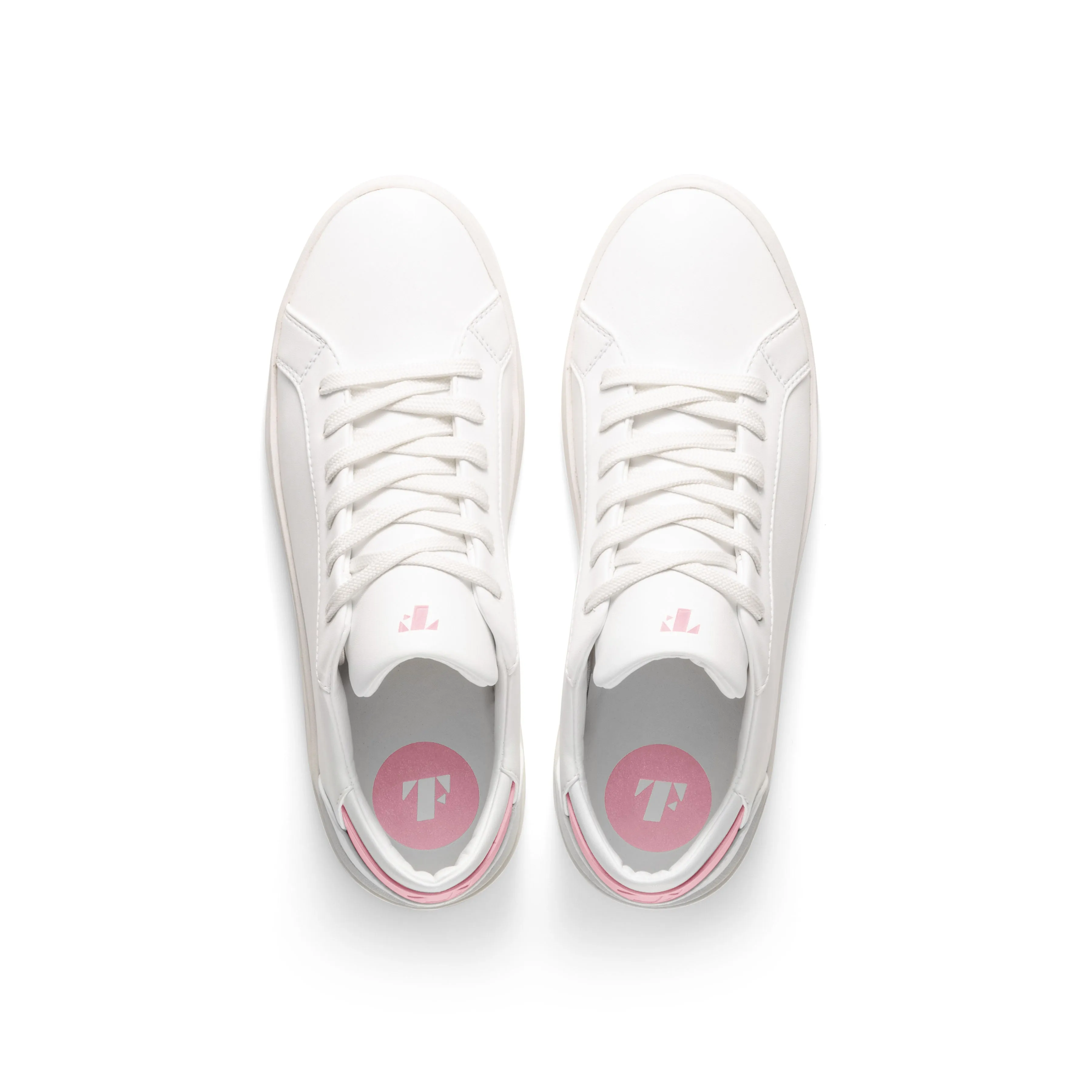 Men's Lace Up | White-Pink