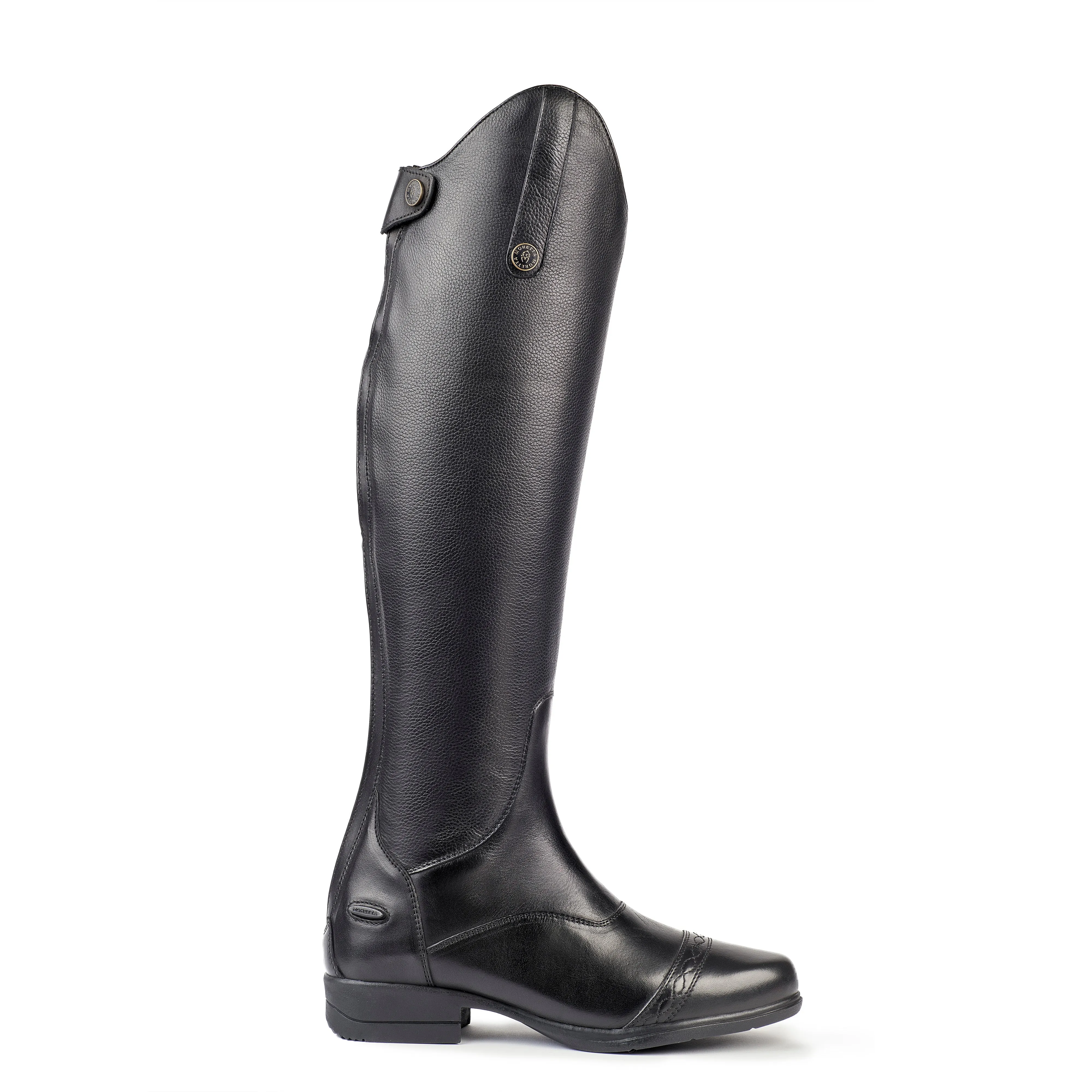 Moretta Aida Long Leather Riding Boots - Slim Calf