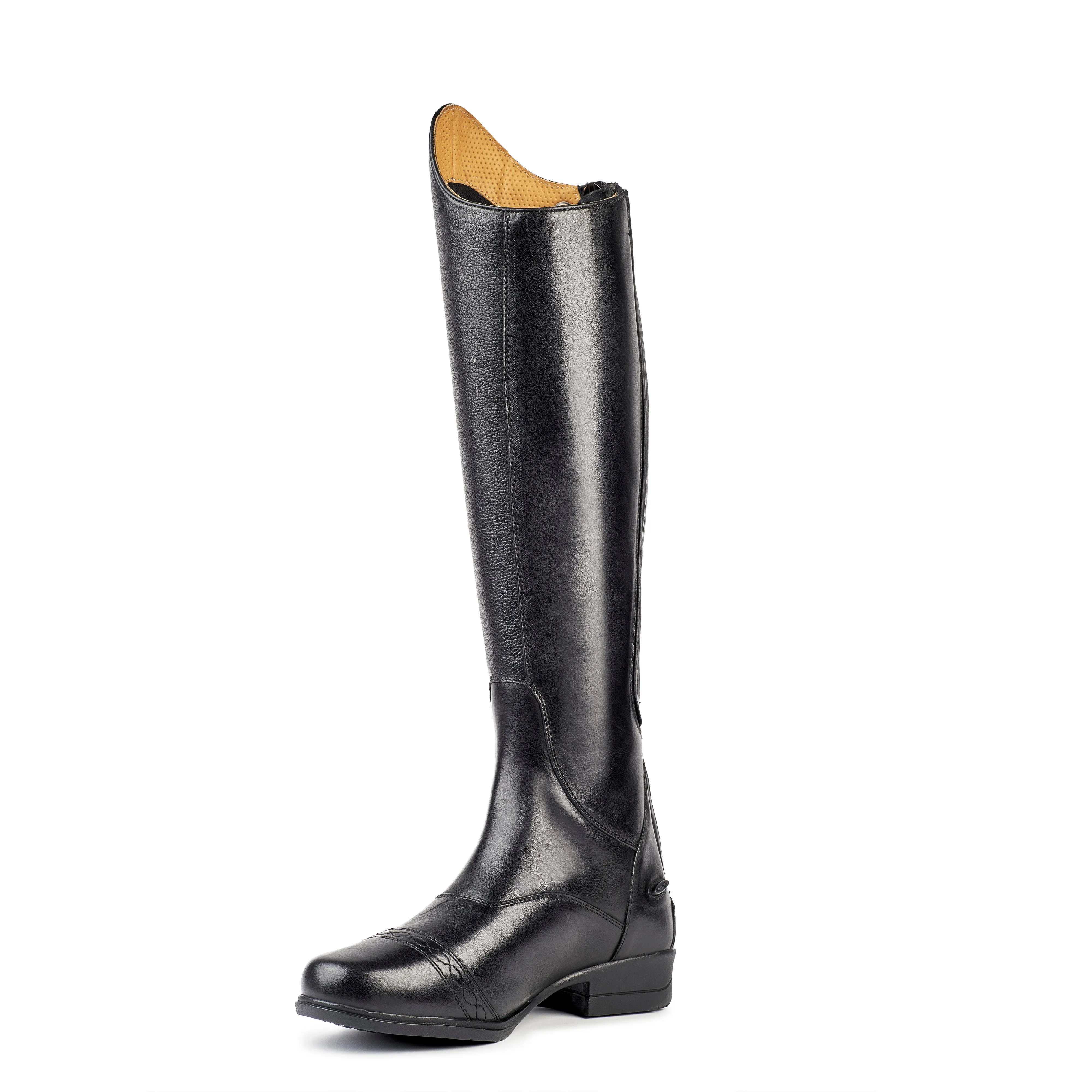 Moretta Aida Long Leather Riding Boots - Slim Calf