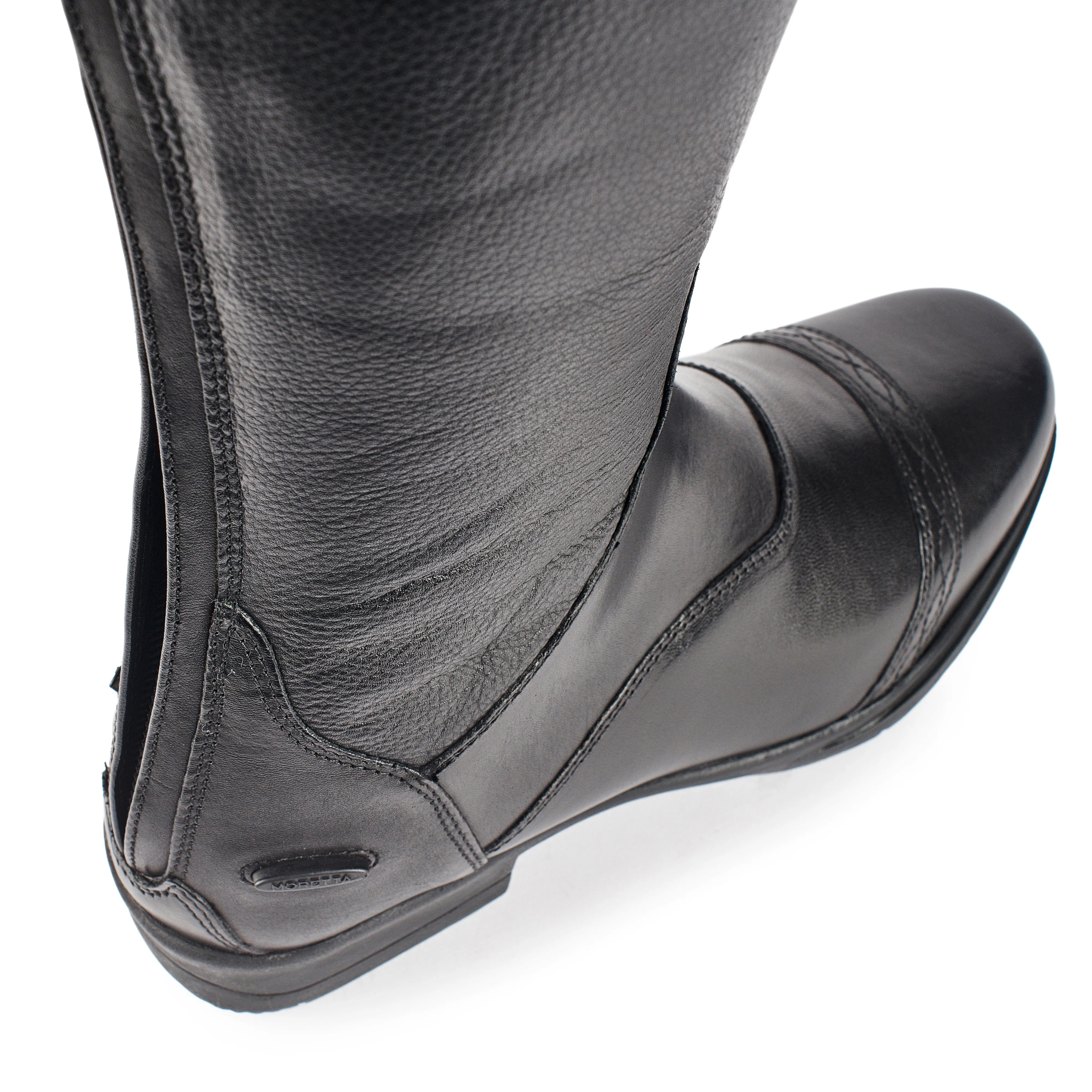 Moretta Aida Long Leather Riding Boots - Slim Calf