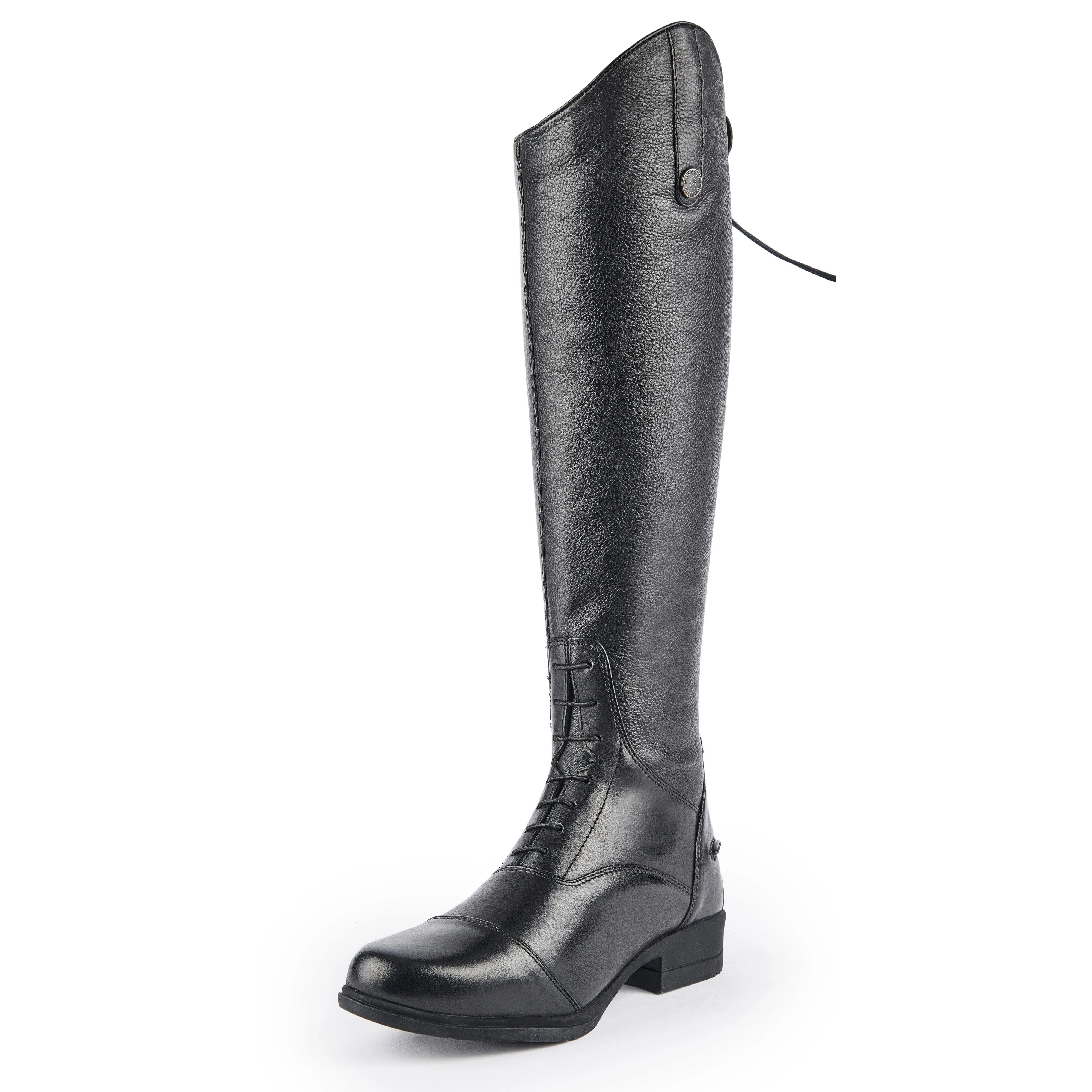 Moretta Gianna Long Leather Riding Boots -  Extra Wide Calf