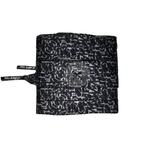 Mr Lacy Printies - Black & Grey Elephant Shoelaces