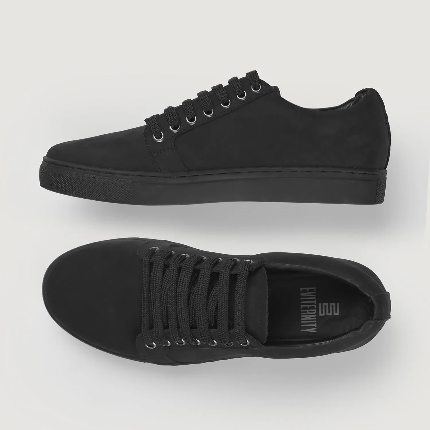 Murphy Low Top Black Nubuck Sneakers