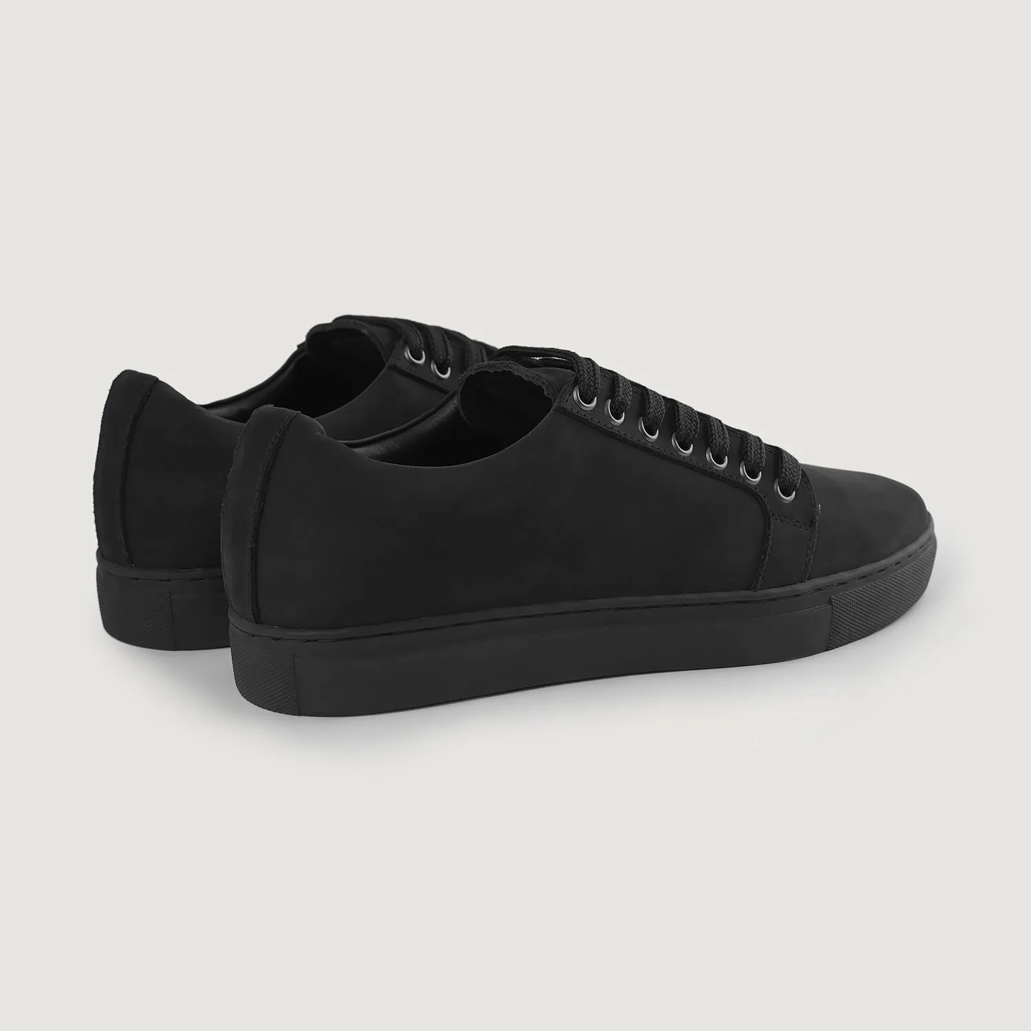 Murphy Low Top Black Nubuck Sneakers