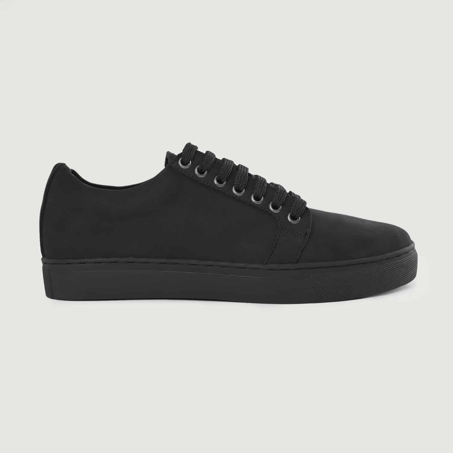 Murphy Low Top Black Nubuck Sneakers