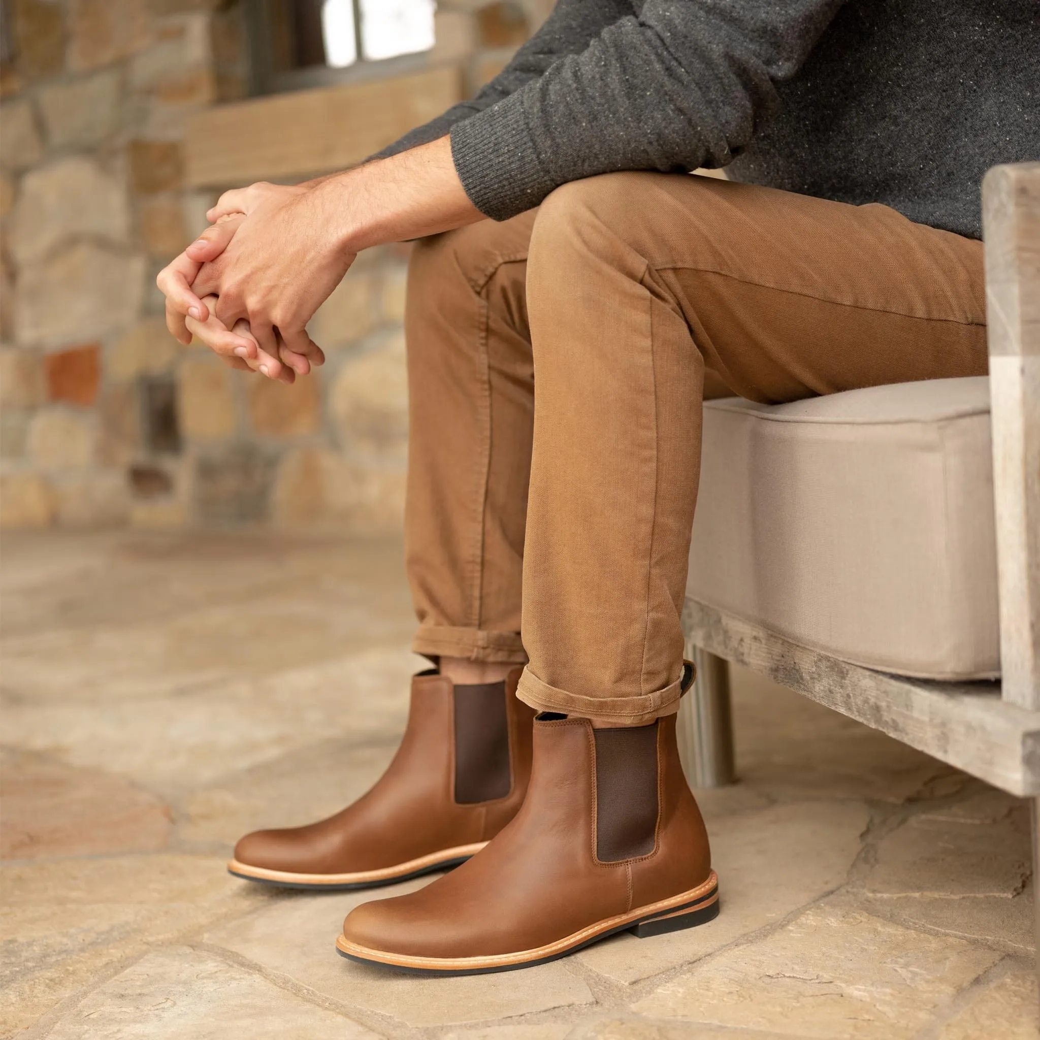 Nisolo Brown All-Weather Chelsea Boot