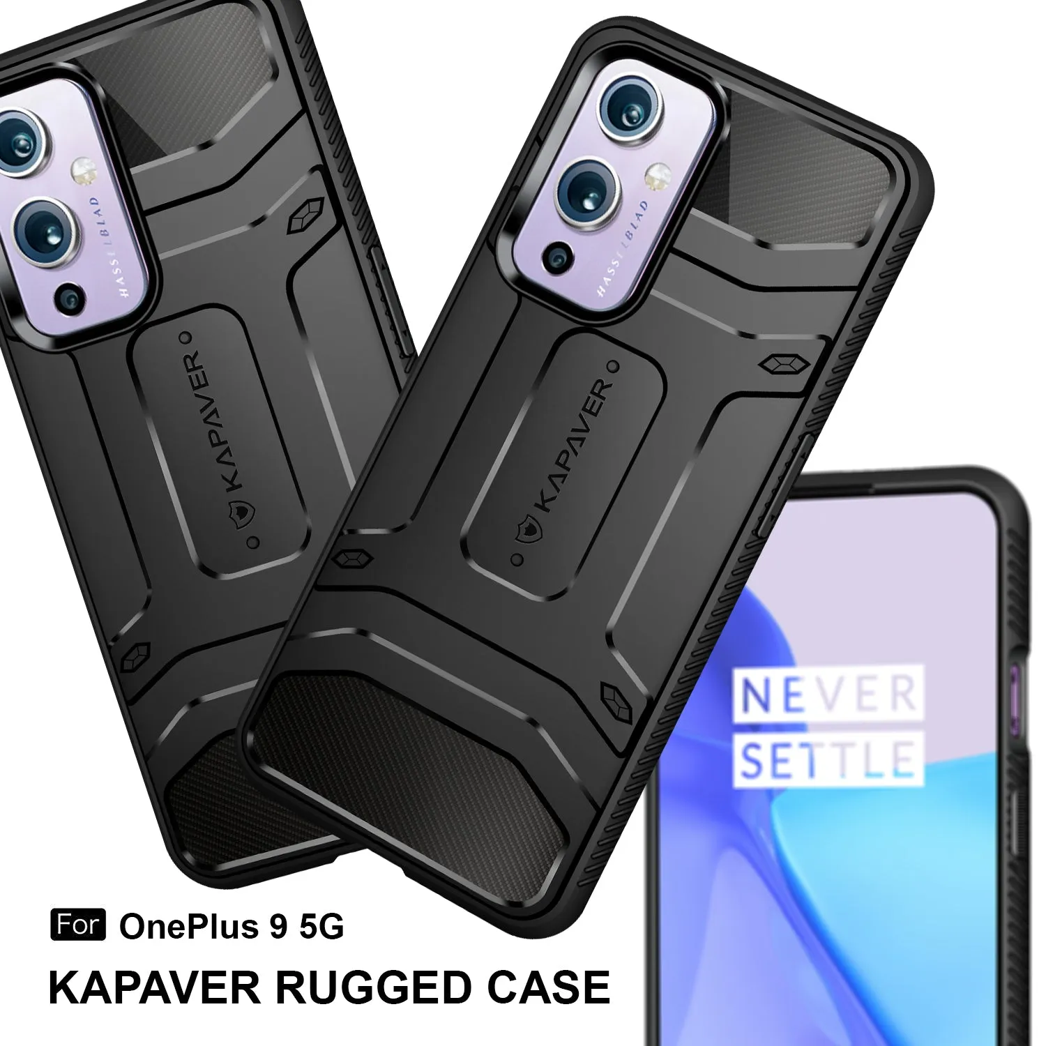 OnePlus 9 5g Back Cover Case | Rugged - Black