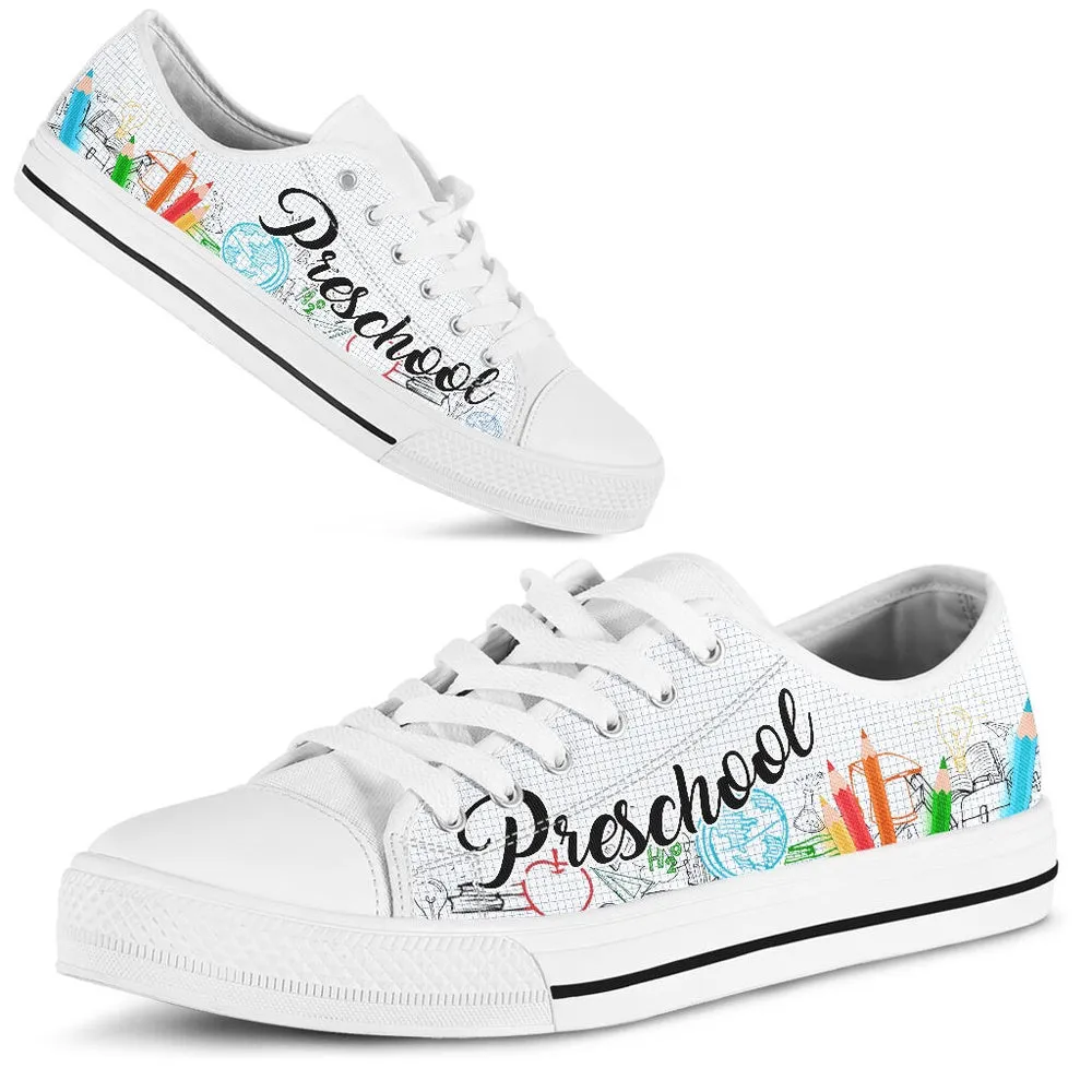 Preschool Pencil Low Top Shoes, Teacher Shoes, Low Top Sneakers