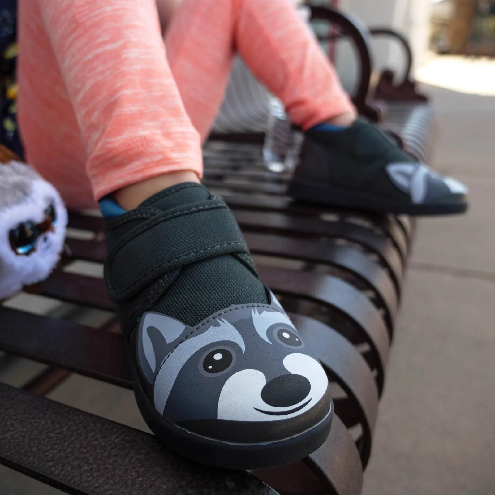 Raccoon Squeakerless Toddler Shoes | Gray