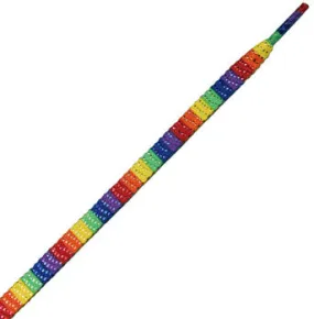 Rainbow Striped ''Glitter'' -Shoelaces