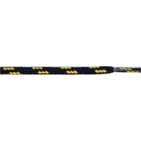 Round Dual Tone 3/16" - Black/Yellow (12 Pair Pack) Shoelaces