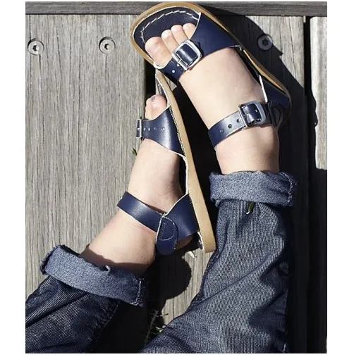 Salt Water by Hoy Kids Shoes Sun-San - Surfer Sandal in Navy