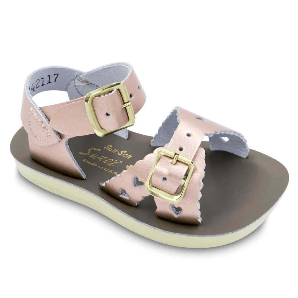 Salt Water by Hoy Kids Shoes Sun-San - Sweetheart Sandal in Shiny Pink