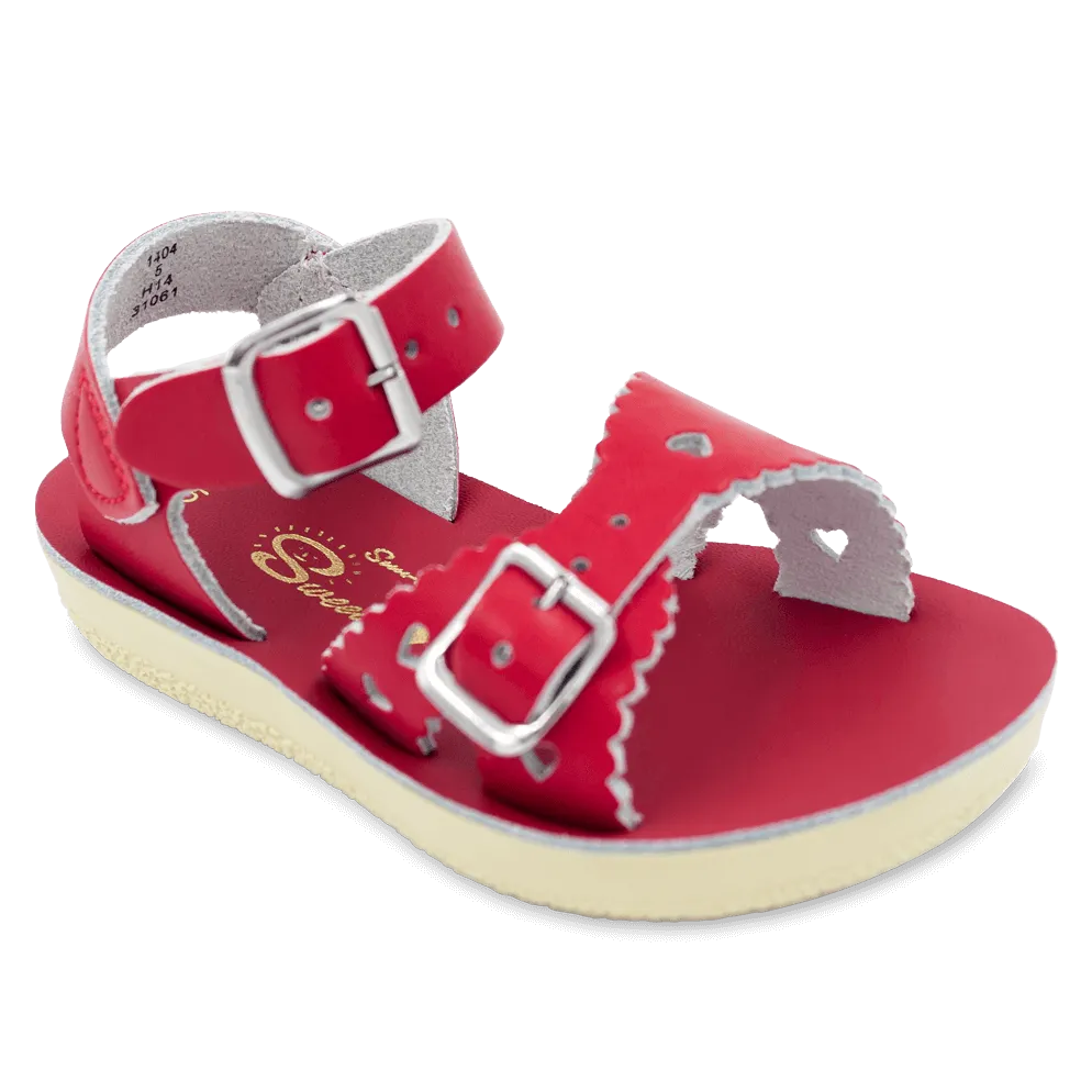 Salt Water by Hoy Kids Shoes Sun-San - Sweetheart Sandal in Shiny Pink