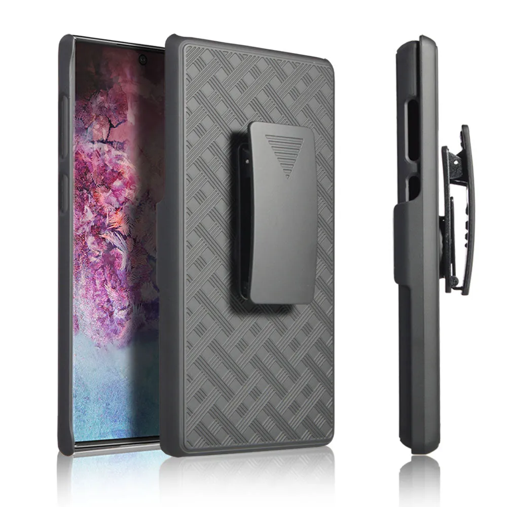 Samsung Galaxy Note 10  Case, Galaxy Note 10 Plus Case, Rugged Slim Rotating Swivel Lock Holster Shell Combo Clip Cover For Galaxy Note 10 Plus