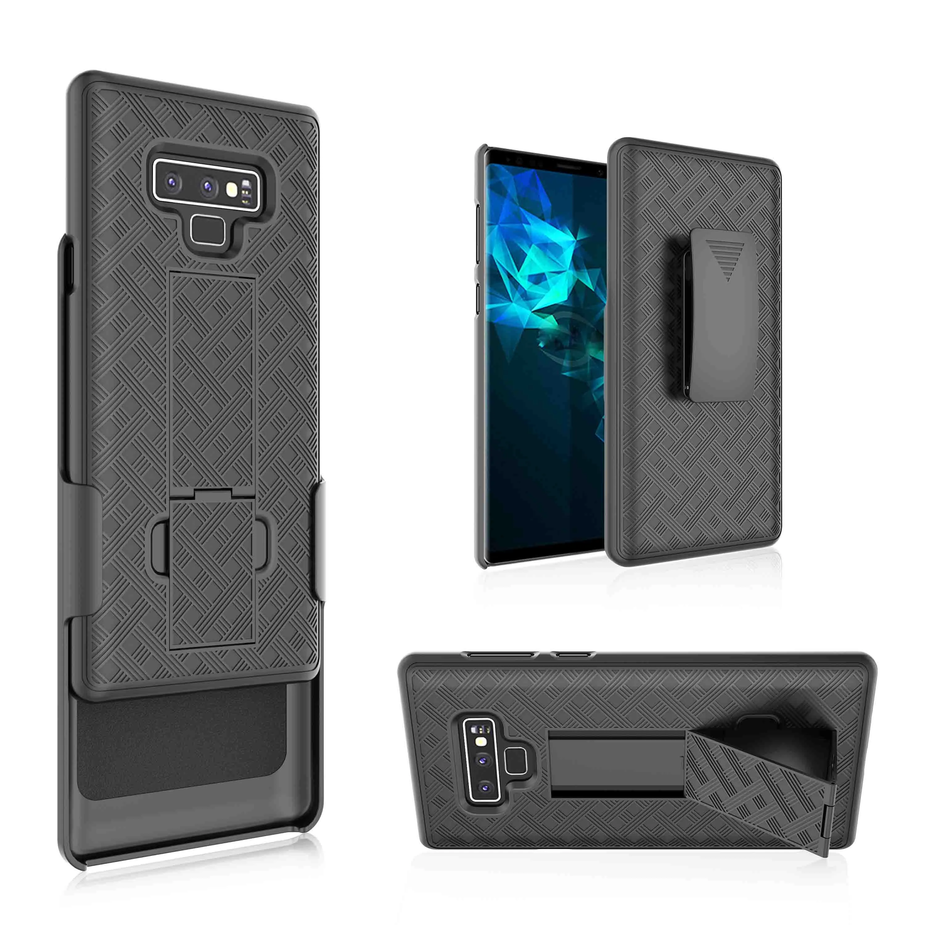 Samsung Galaxy Note 9 , SM-N960U Case, Rugged Slim Rotating Swivel Lock Holster Shell Combo Clip Cover For Galaxy Note 9