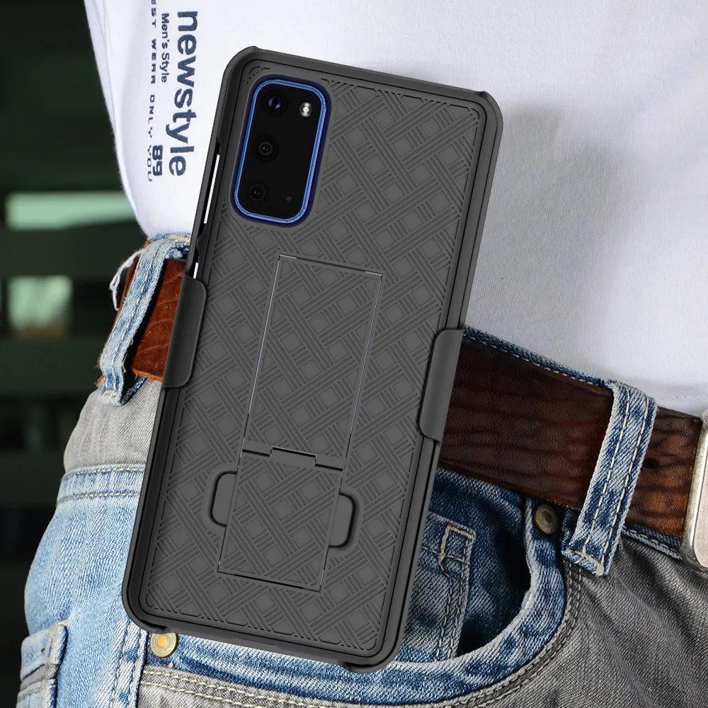 Samsung Galaxy S20 Case, Rugged Slim Rotating Swivel Lock Holster Shell Combo Clip Cover for Galaxy S20