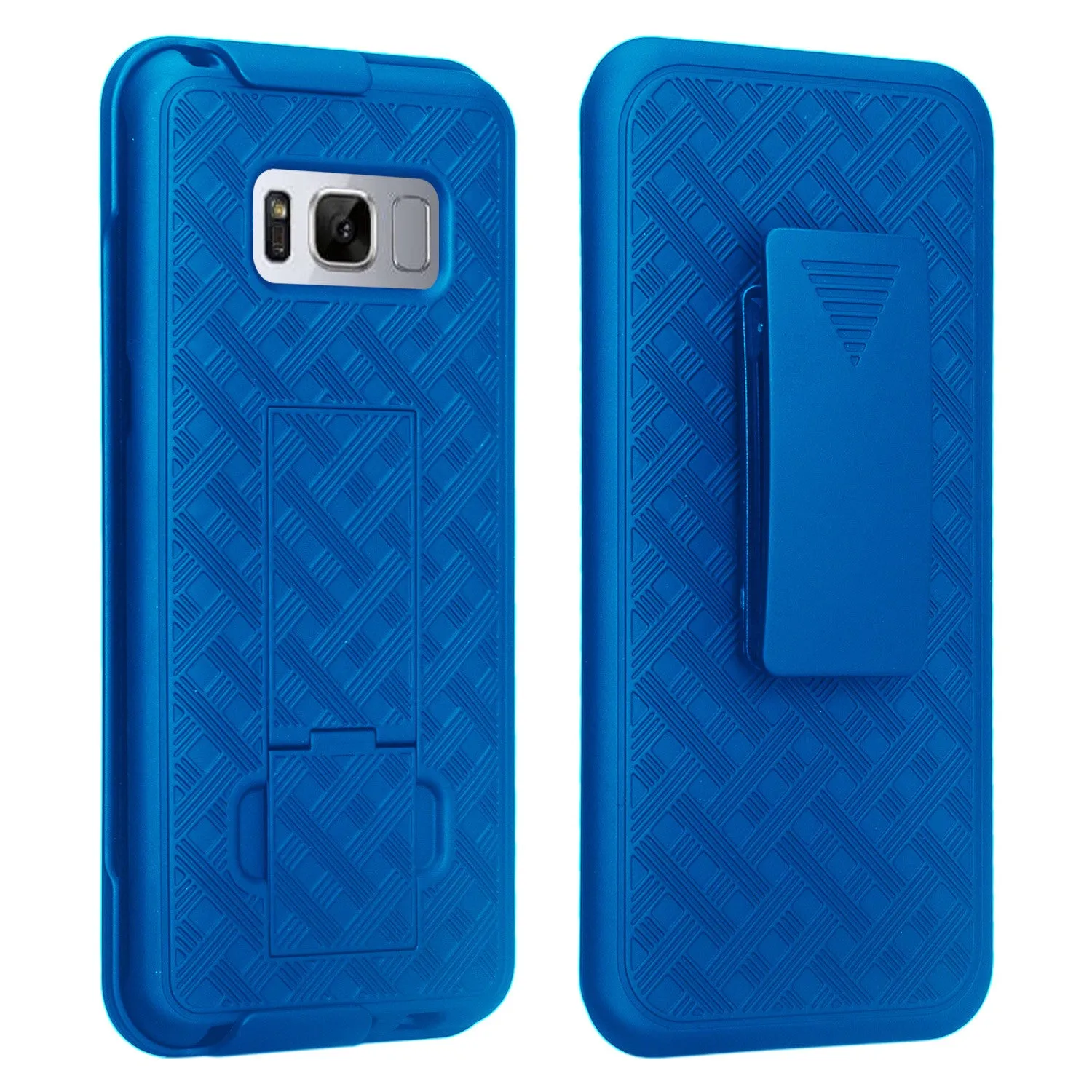 Samsung Galaxy S8 Case, SM-G950 Case, Rugged Slim Rotating Swivel Lock Holster Shell Combo Case for Galaxy S8 -Blue