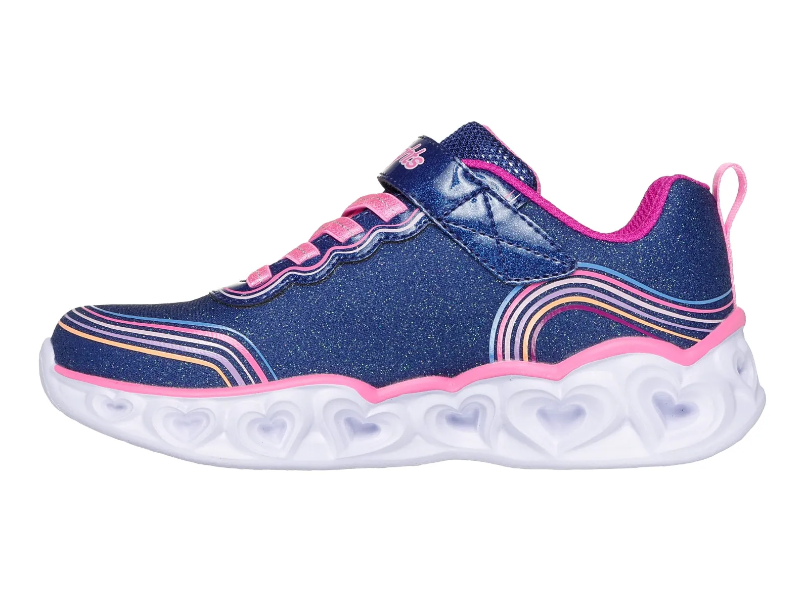 Skechers 302689L Heart Lights® - Retro Hearts - Navy Multi