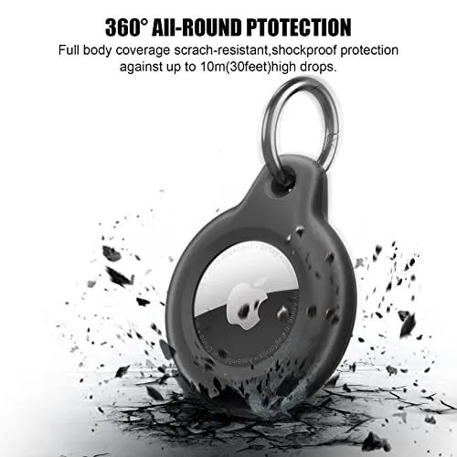 Supfine Waterproof Airtag Holder, 2 Pack Air Tag Keychain