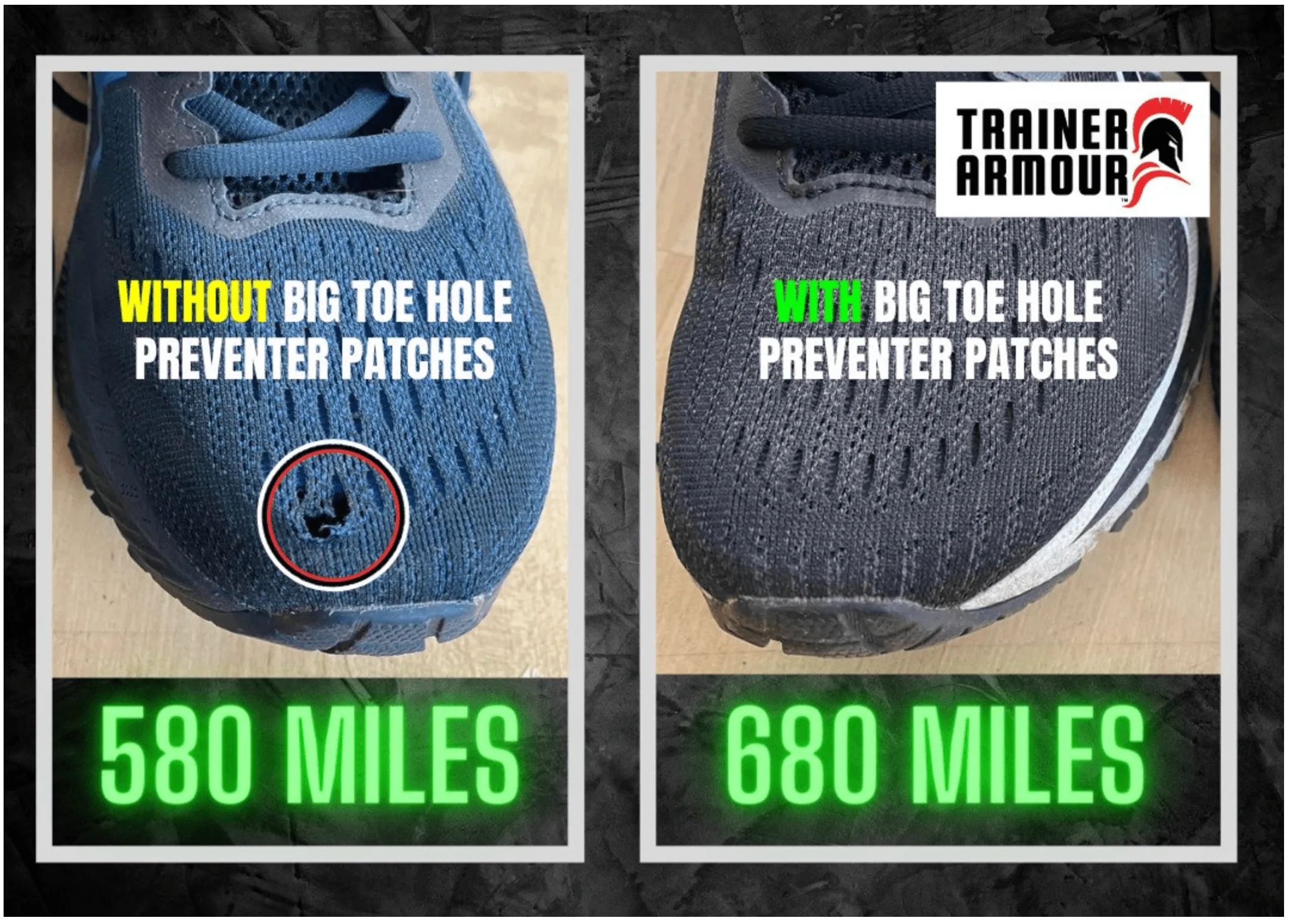 Trainer Armour - Big Toe Hole Preventer shoe repair