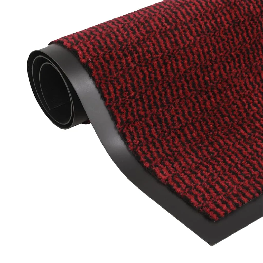 vidaXL Dust Control Mats 2 pcs Rectangular Tufted 40x60 cm Red