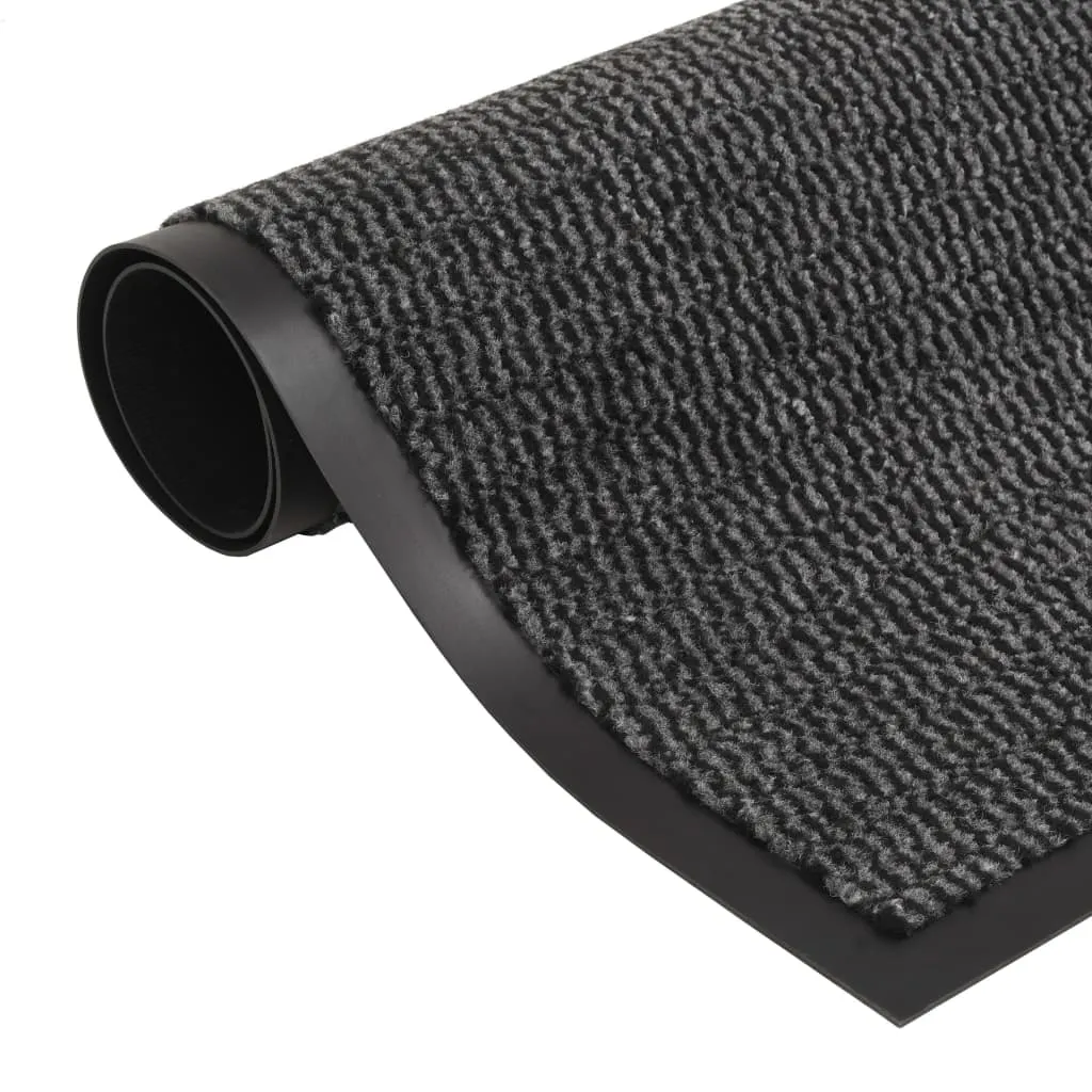 vidaXL Dust Control Mats 2 pcs Rectangular Tufted 90x150 cm Anthracite