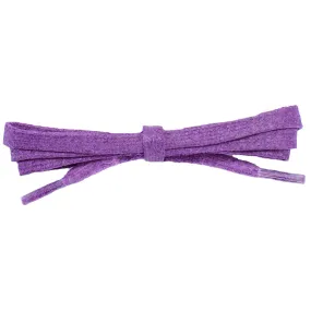 Waxed Cotton 1/4" Flat Dress Laces - Pansy Purple (2 Pair Pack) Shoelaces