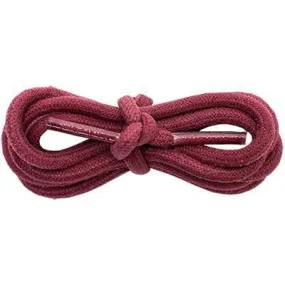 Wholesale Waxed Cotton Round 3/16" - Burgundy (12 Pair Pack) Shoelaces