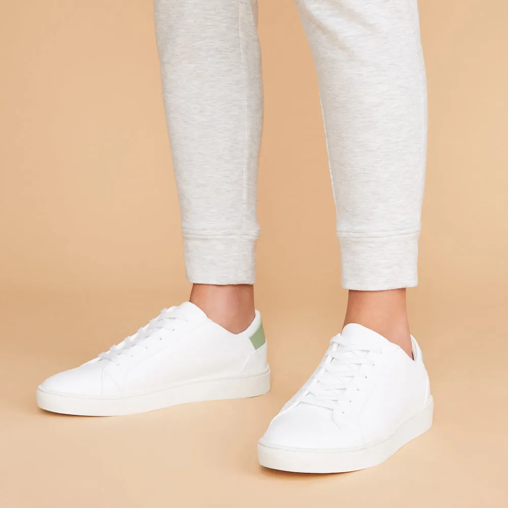 Women's Lace Up | White-Blue