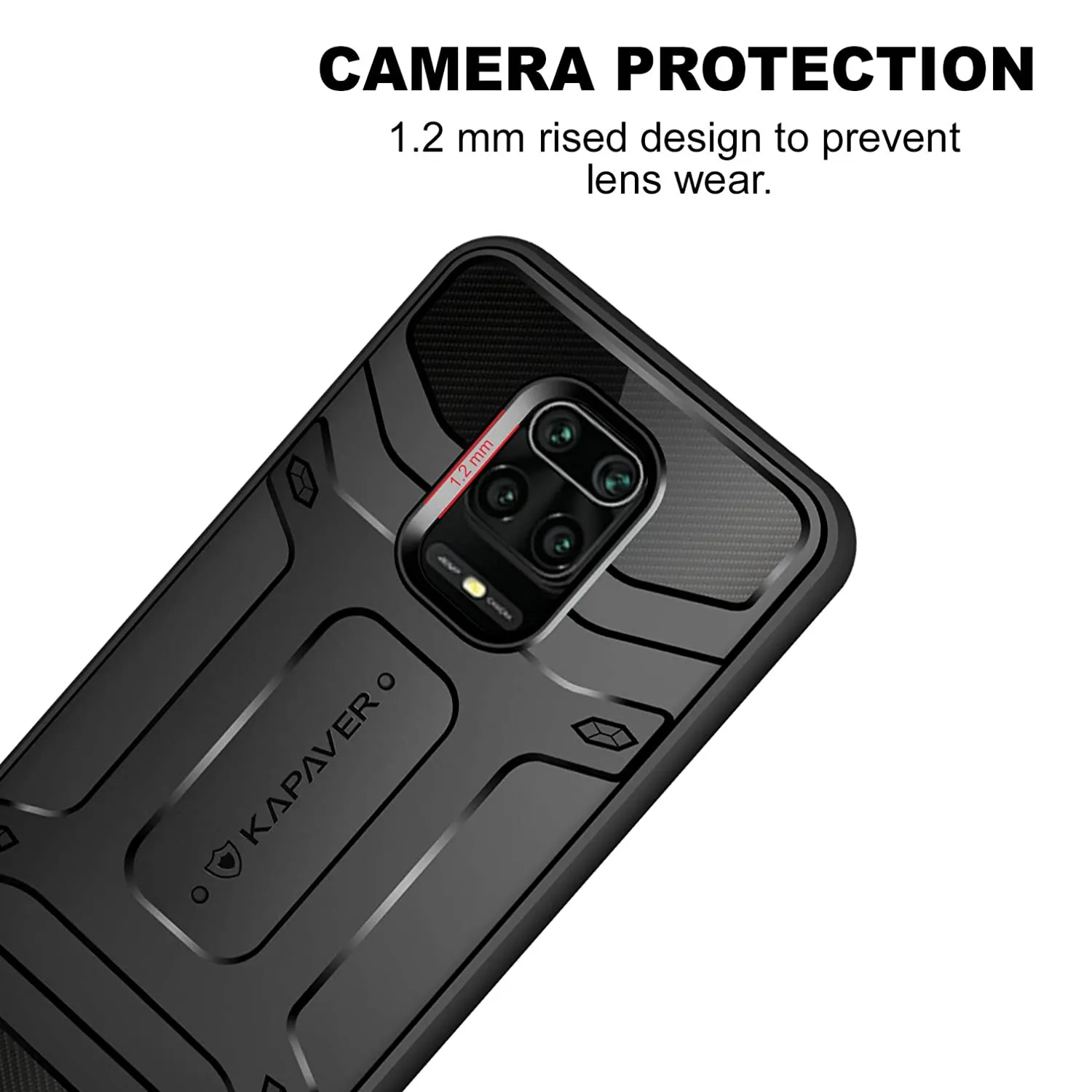 Xiaomi Redmi Note 9 Pro/Redmi Note 9 Pro Max/ Poco M2 Pro Back Cover Case  | Rugged - Black